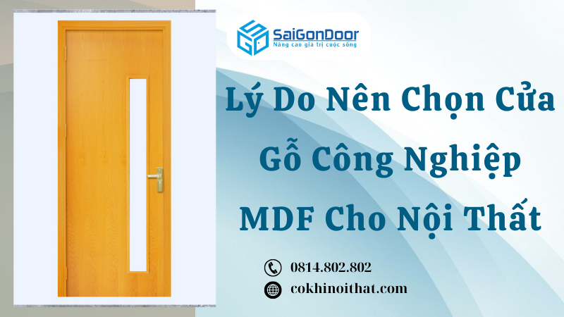 Lý Do Nên Chọn Cửa Gỗ Công Nghiệp MDF Cho Nội Thất