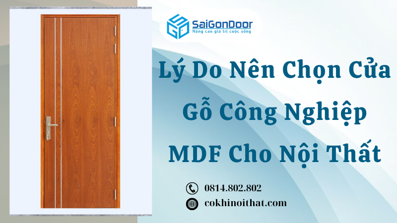 Lý Do Nên Chọn Cửa Gỗ Công Nghiệp MDF Cho Nội Thất