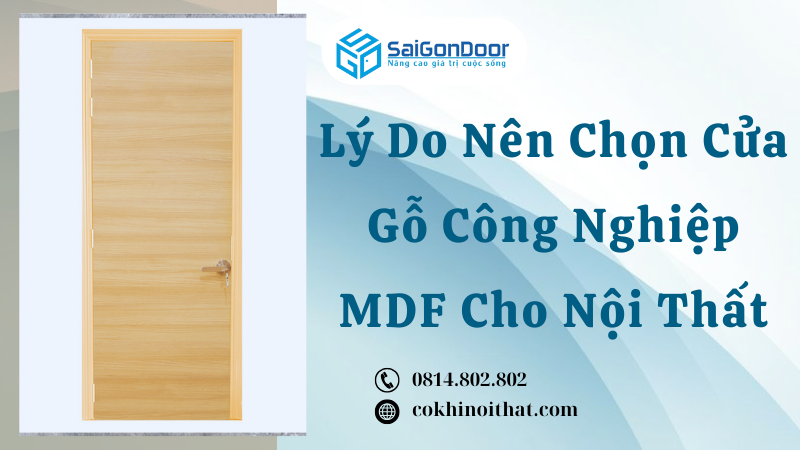 Lý Do Nên Chọn Cửa Gỗ Công Nghiệp MDF Cho Nội Thất