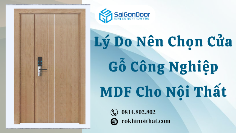 Lý Do Nên Chọn Cửa Gỗ Công Nghiệp MDF Cho Nội Thất