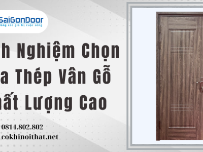 Kinh Nghiệm Chọn Cửa Thép Vân Gỗ Chất Lượng Cao