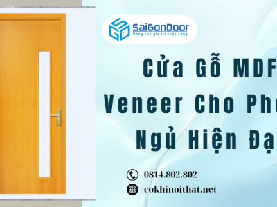 Cửa Gỗ MDF Veneer Cho Phòng Ngủ Hiện Đại